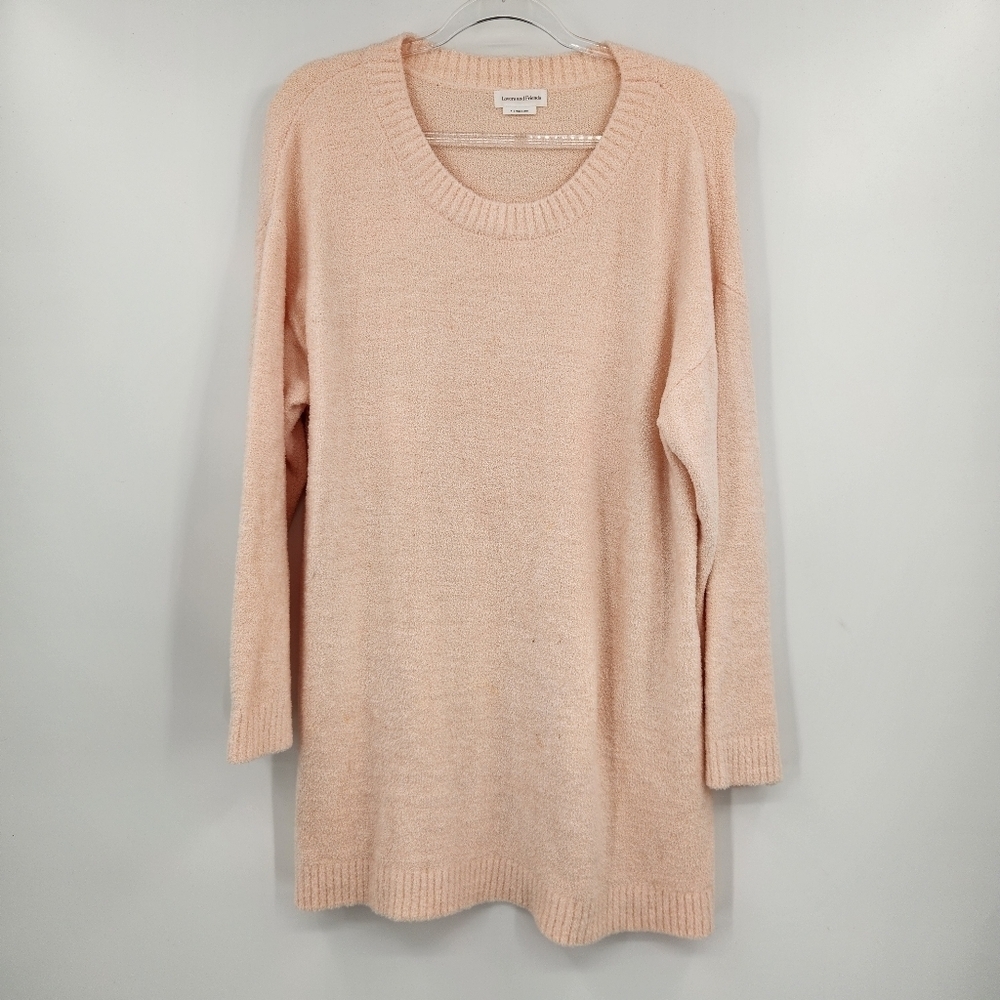 Lovers + Friends Fuzzy Peach Motley Sweater Dress Womens Size Medium Blush - Picture 8 of 8